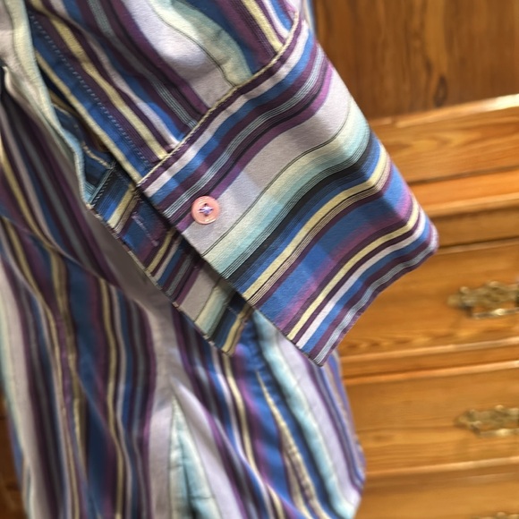 Thomas Pink purple blues stripe top 12 - Picture 5 of 11